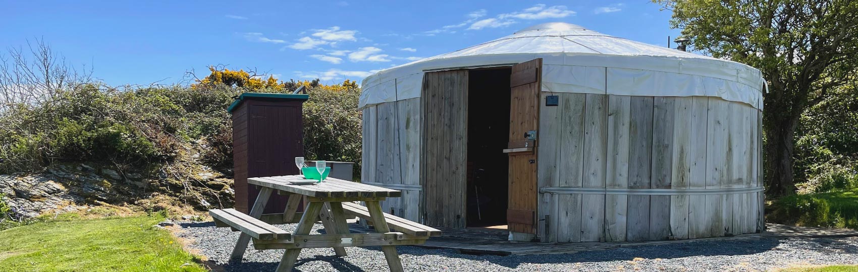 Caban camping yurt Llyn